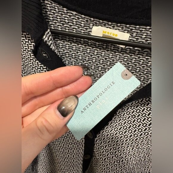 Maeve ANTHROPOLOGIE Plunging Polo Cardigan - Picture 3 of 8